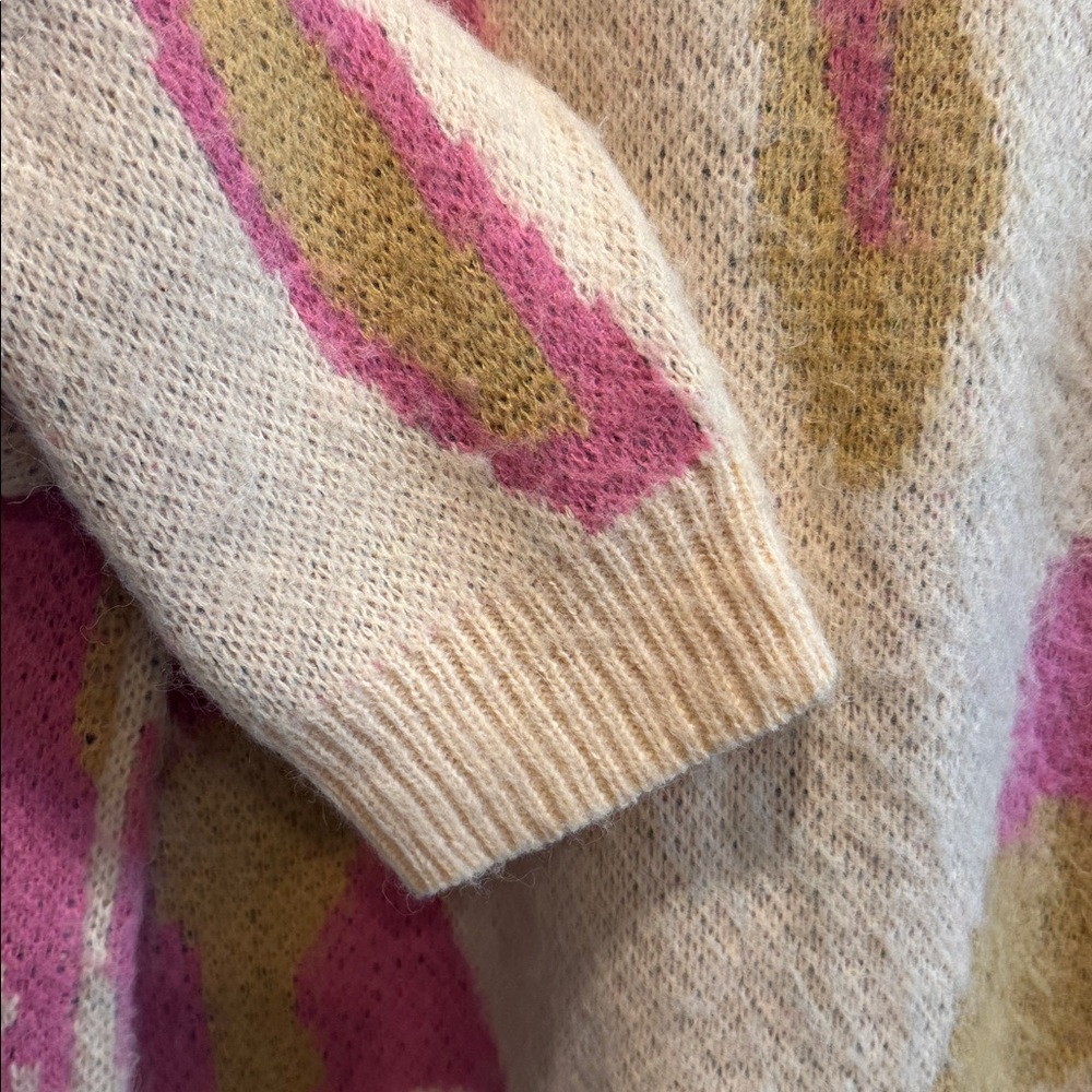 Bluivy Multi Color Oversized Fuzzy Sweater - Picture 4 of 6